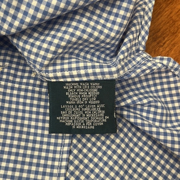Ralph Lauren plaid Short Sleeves Shirt Size M - Picture 7 of 9
